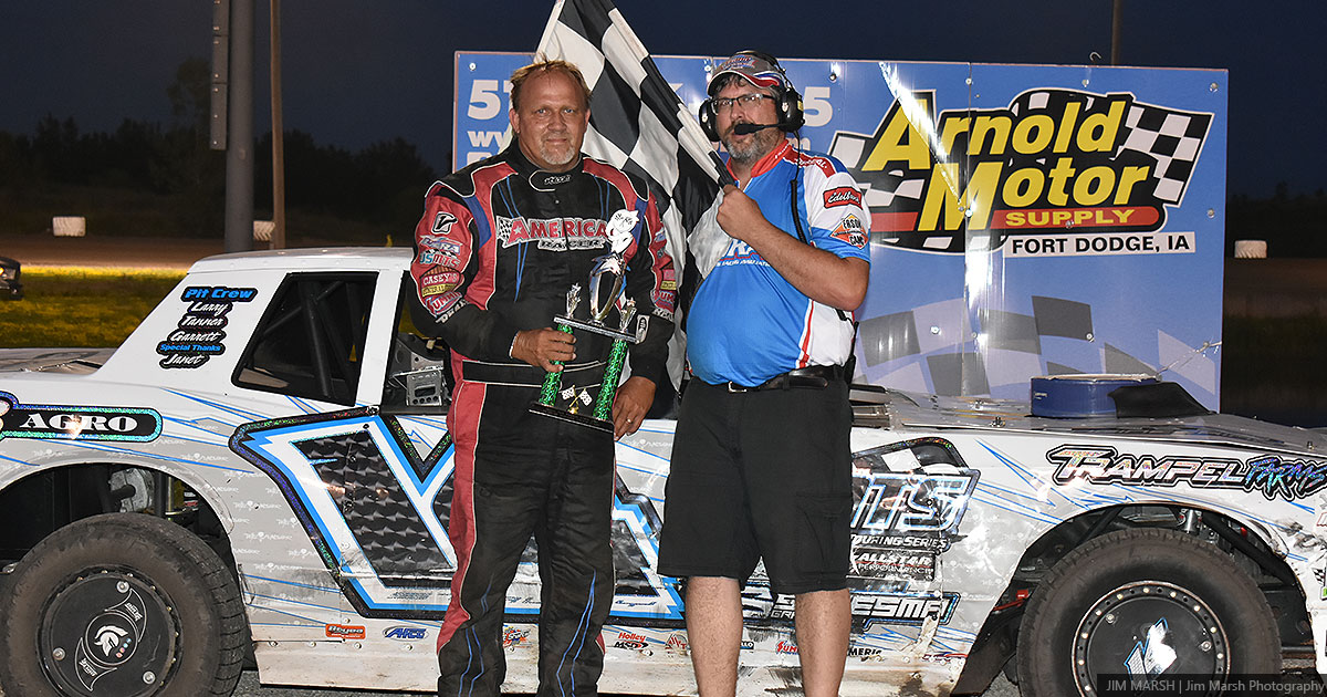Todd Staley won the American Racer USRA Stock Car main event.